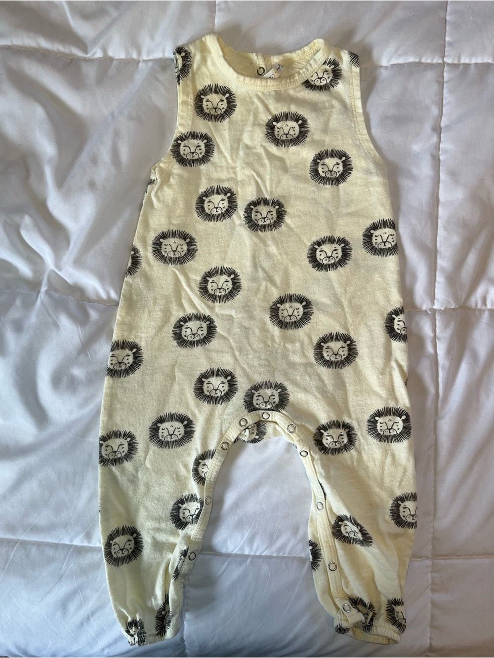 Rylee + Cru Cream Lion Print Sleeveless One-Piece